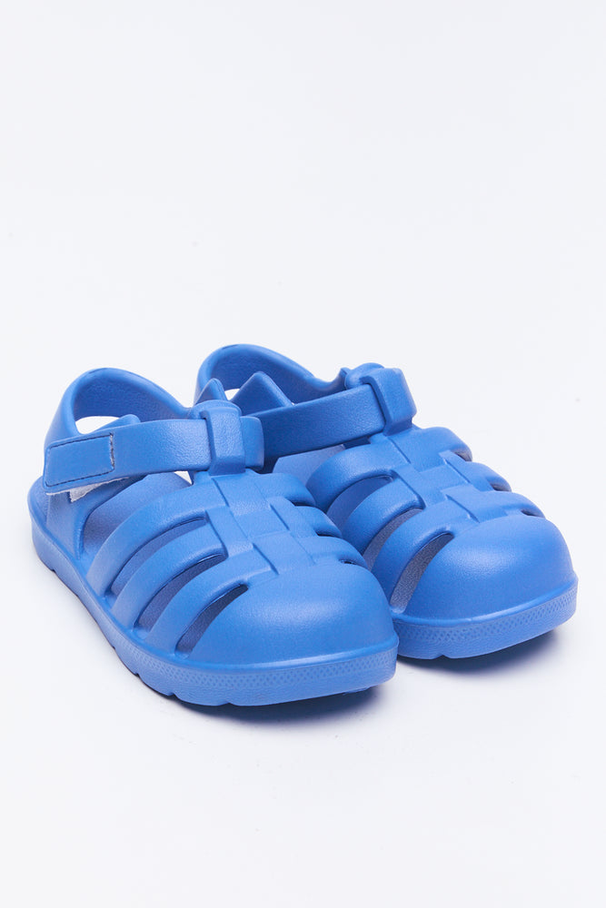 Cobalt Blue Caged Sandals