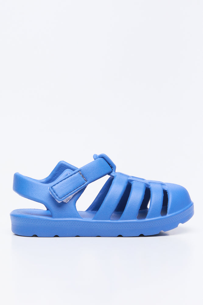 Cobalt Blue Caged Sandals (1)