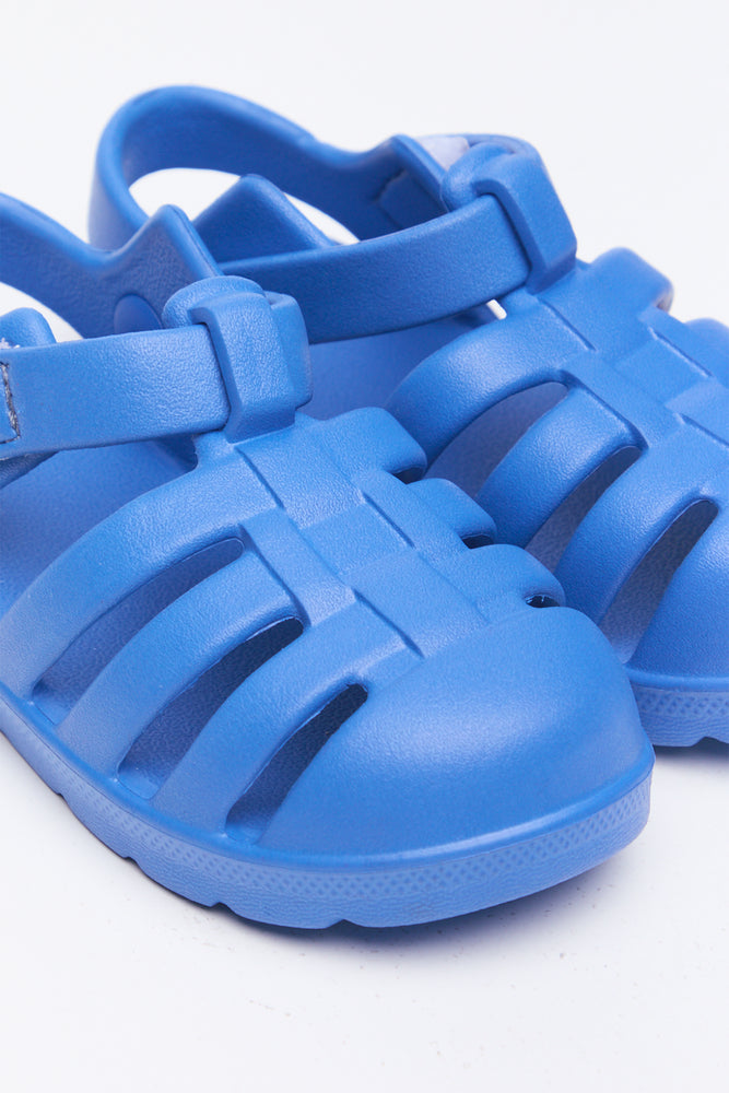 Cobalt Blue Caged Sandals (2)