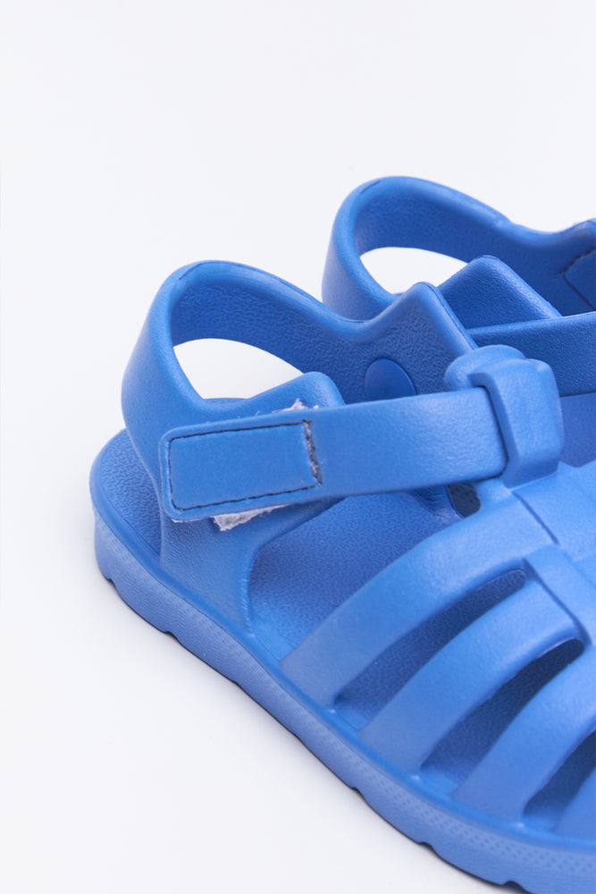 Cobalt Blue Caged Sandals (3)