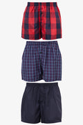 3 Pack Woven Boxers