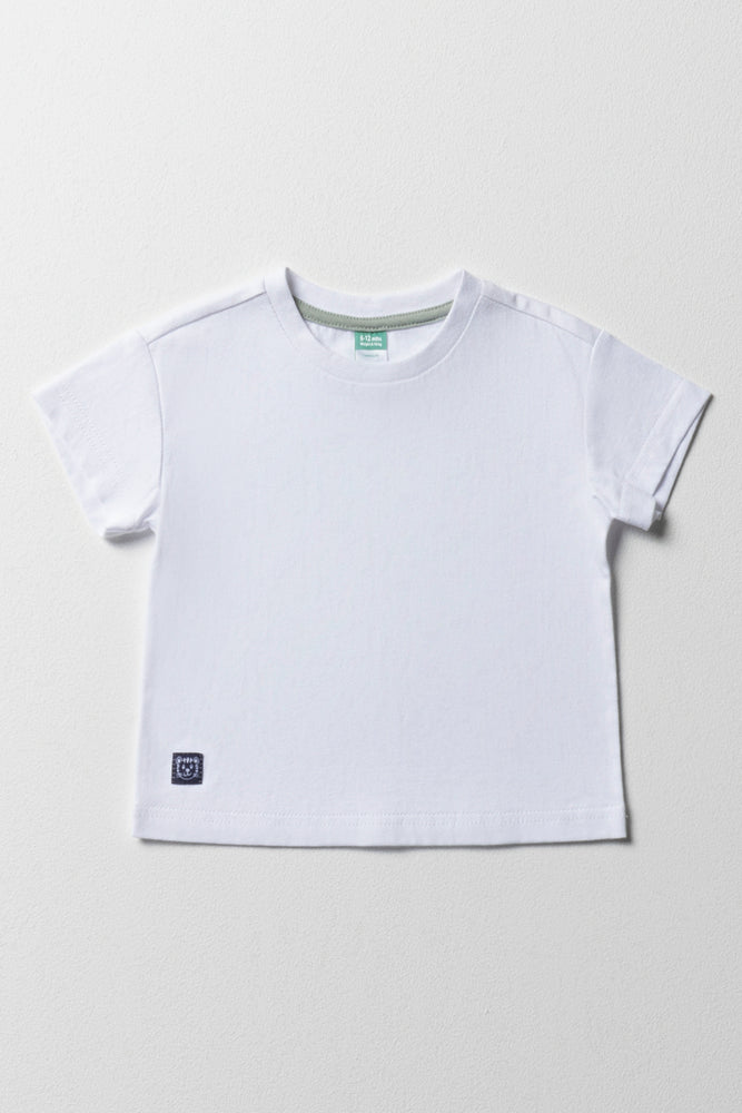 White Short Sleeve Baby T-Shirt