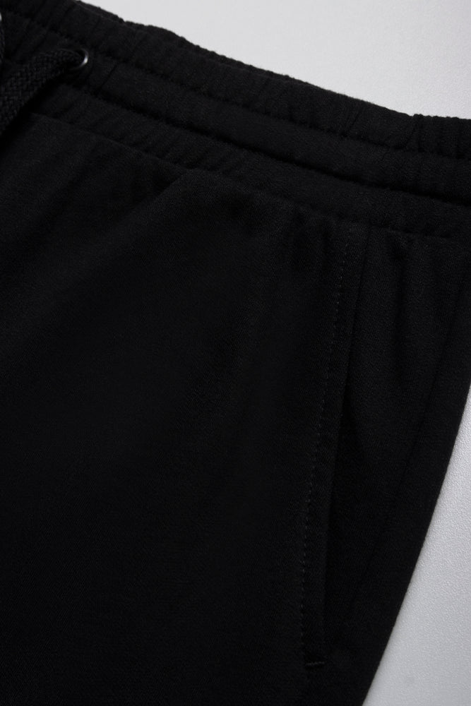 Black Comfortable Knit Shorts (1)