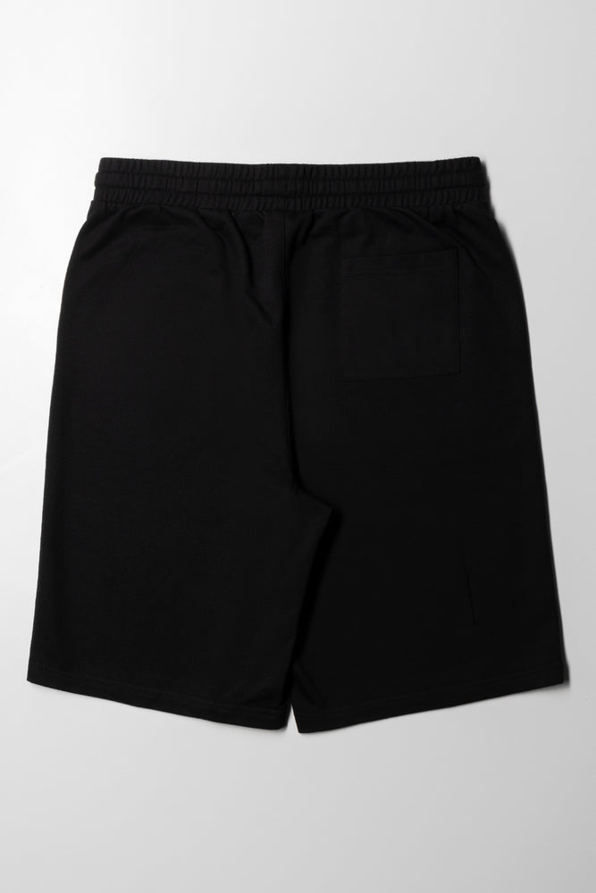 Black Comfortable Knit Shorts (2)