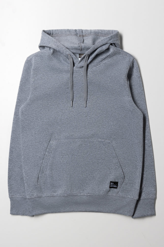 Grey Regular Fit Hoodie