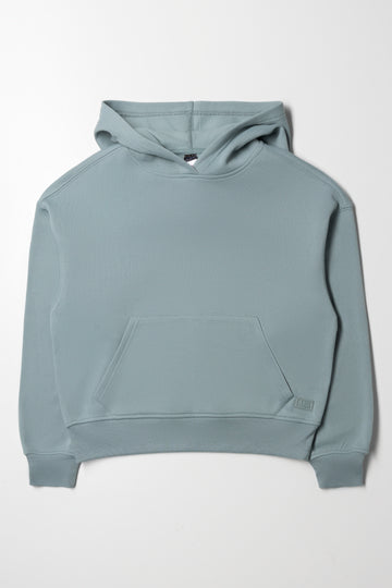Oil Blue Hooded Pullover