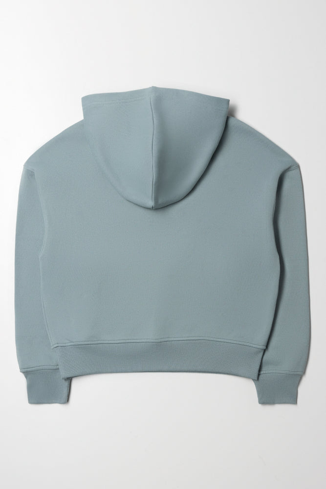 Oil Blue Hooded Pullover (2)