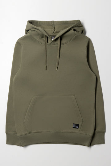 Olive Green Regular Fit Hoodie