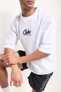 White Boxy Fit Graphic T-Shirt (2)