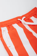 Orange Stripe Swim Shorts (1)
