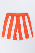 Orange Stripe Swim Shorts (2)