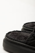 Charcoal Quilted Open Back Slippers (3)