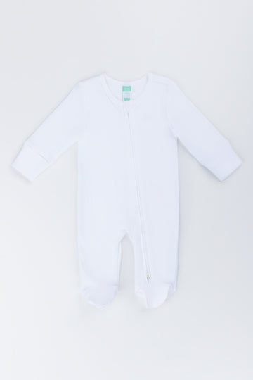 White Cotton Sleepsuit