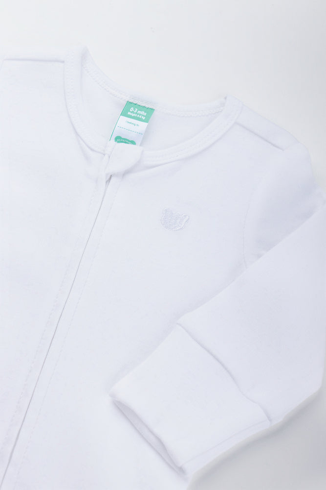 White Cotton Sleepsuit (1)