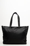Black Quilted Padded Shopper Bag (2)