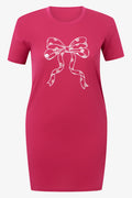 Pink 2 Pack Spotted Bow Cotton Sleepshirt
