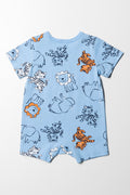 Blue Animal Print Romper (4)