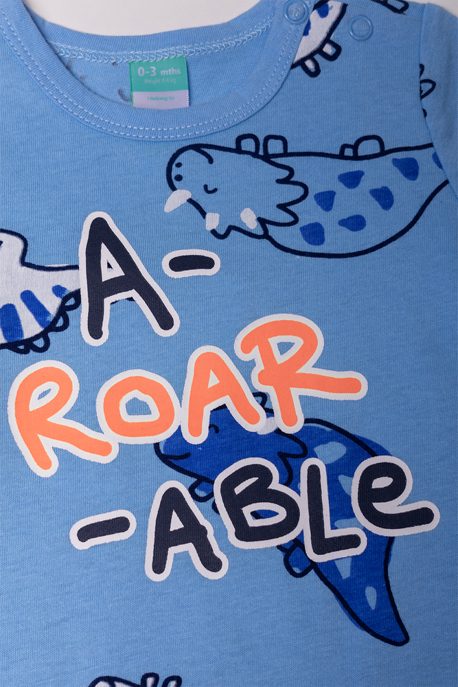 Roar Romper Blue (1)