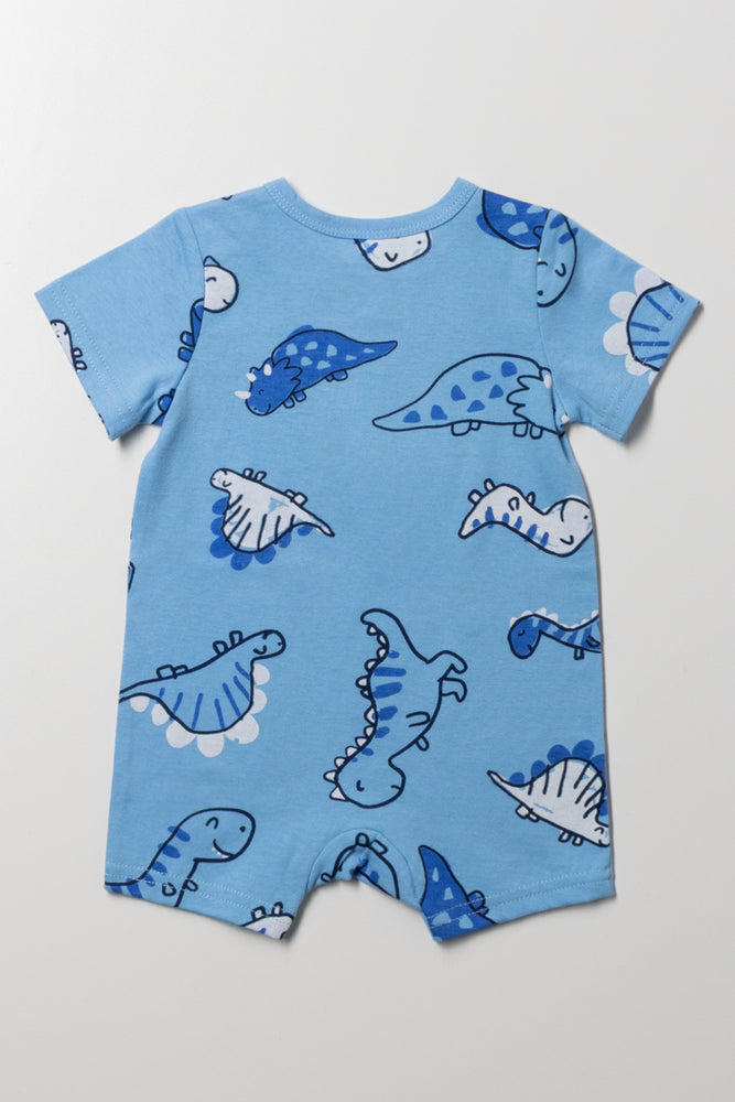 Roar Romper Blue (2)