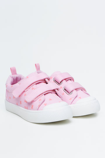 Pink Double Strap Sneakers