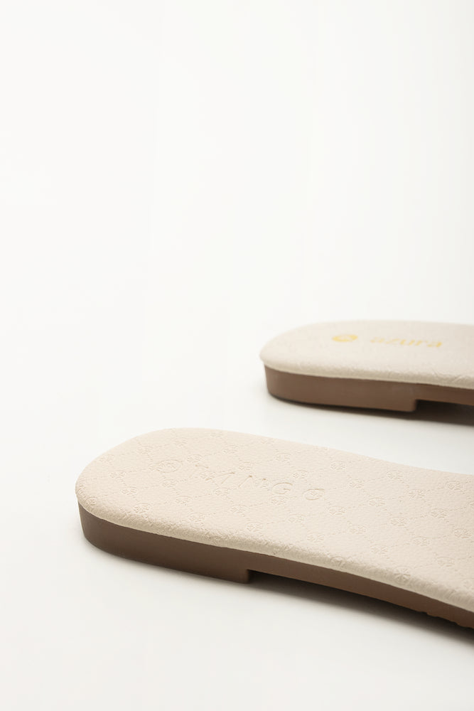 Cream Square Toe Snaffle Mules (3)