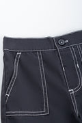 Charcoal Cargo Twill Pants (1)