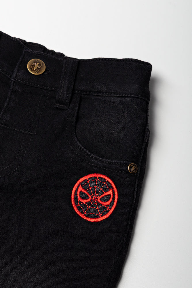 Black Spider-Man Denim Shorts (1)