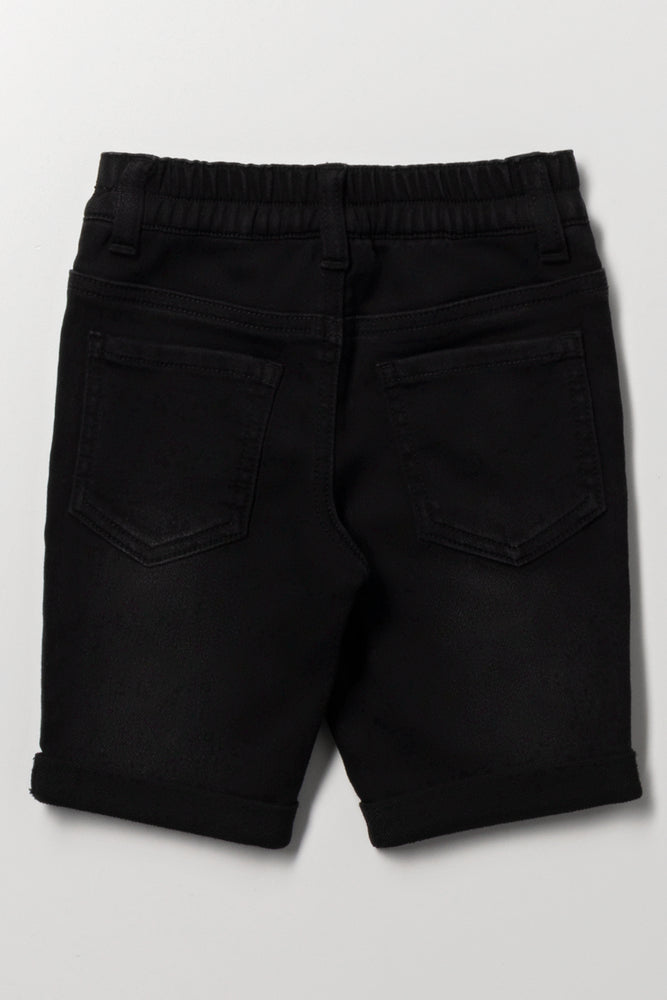Black Spider-Man Denim Shorts (3)