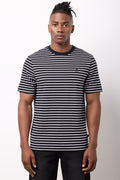 Black & White Regular Fit Stripe T-Shirt