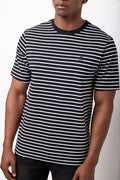 Black & White Regular Fit Stripe T-Shirt (3)