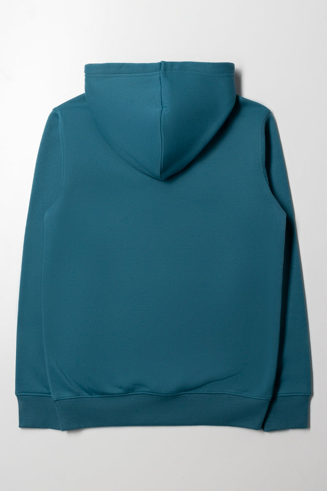 Green Regular Fit Pullover Hoodie (2)