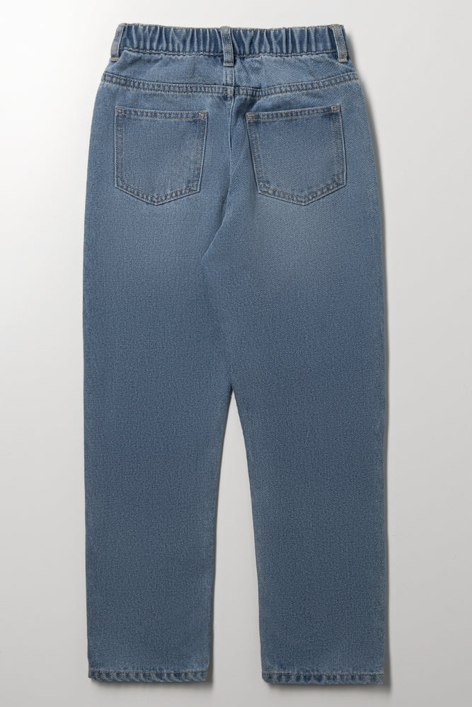 Mid Blue Loose Fit Jeans (2)