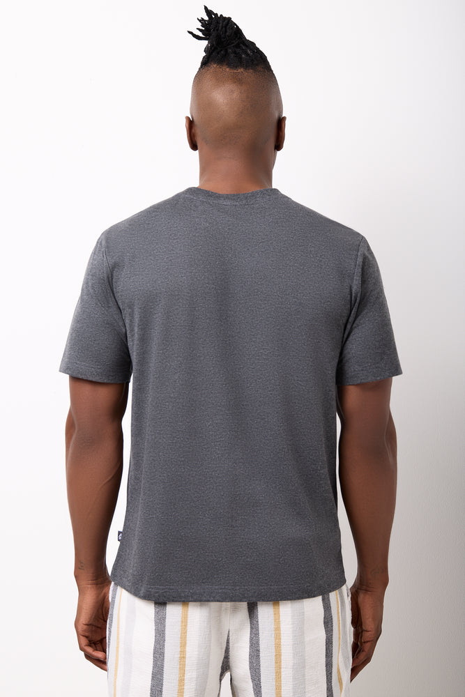 Grey Melange Regular Fit T-Shirt (2)