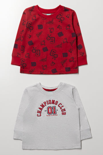 2 Pack Champions Long Sleeve Tops