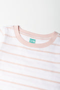 Pink & White Striped T-Shirt (1)