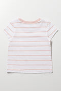 Pink & White Striped T-Shirt (2)