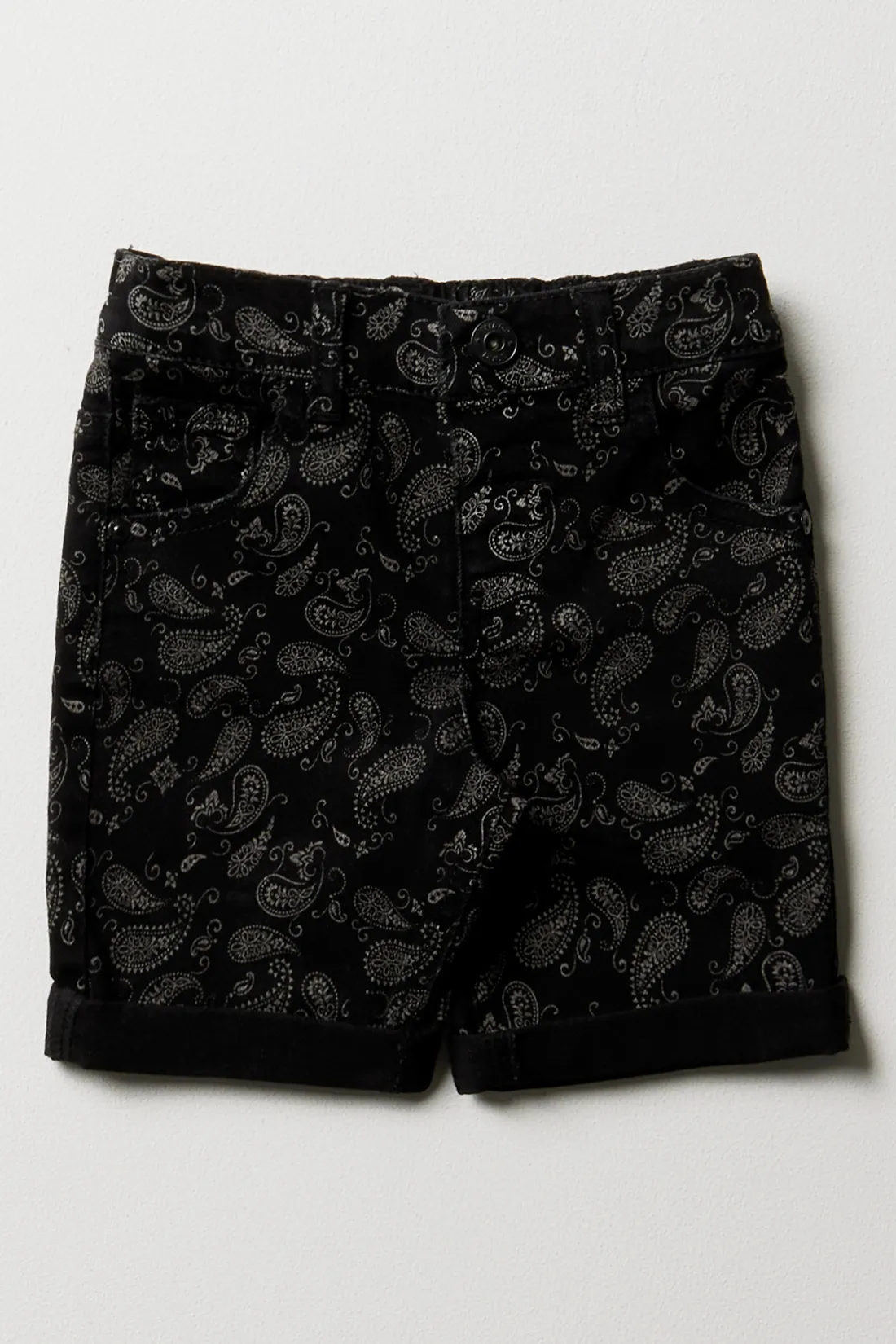 Paisley denim shorts black - BOYS 2-10 YEARS Bottoms & Jeans | Ackermans
