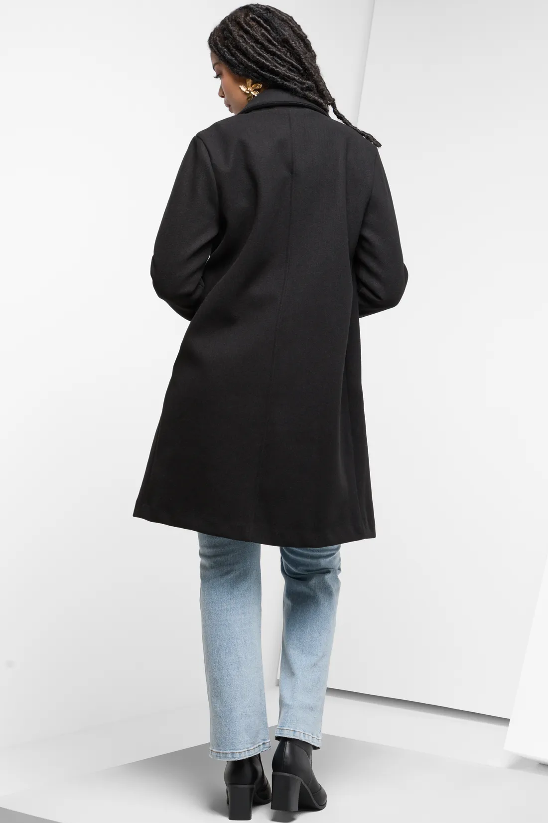 Melton coat black - Women's Coats | Ackermans